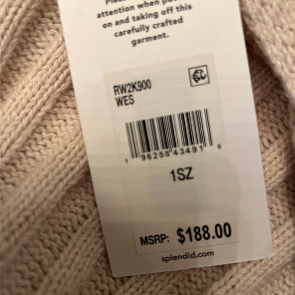 MARKDOWN on Splendid Collection 100% Cotton Open Front Cardigan - Picture 5 of 10